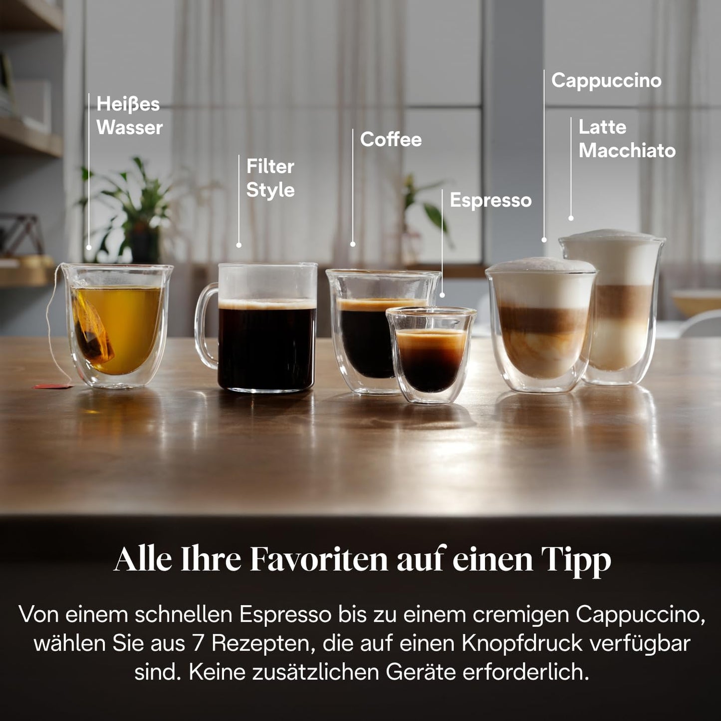 Magnifica Evo (ECAM292.81.SB) - Kaffeevollautomat mit Vollautomatischem cremigen Milchschaum, 7 One-Touch-Getränke, Cappuccino & Espresso, Kaffeemaschine, Soft-Touch-Bedienfeld, Silber